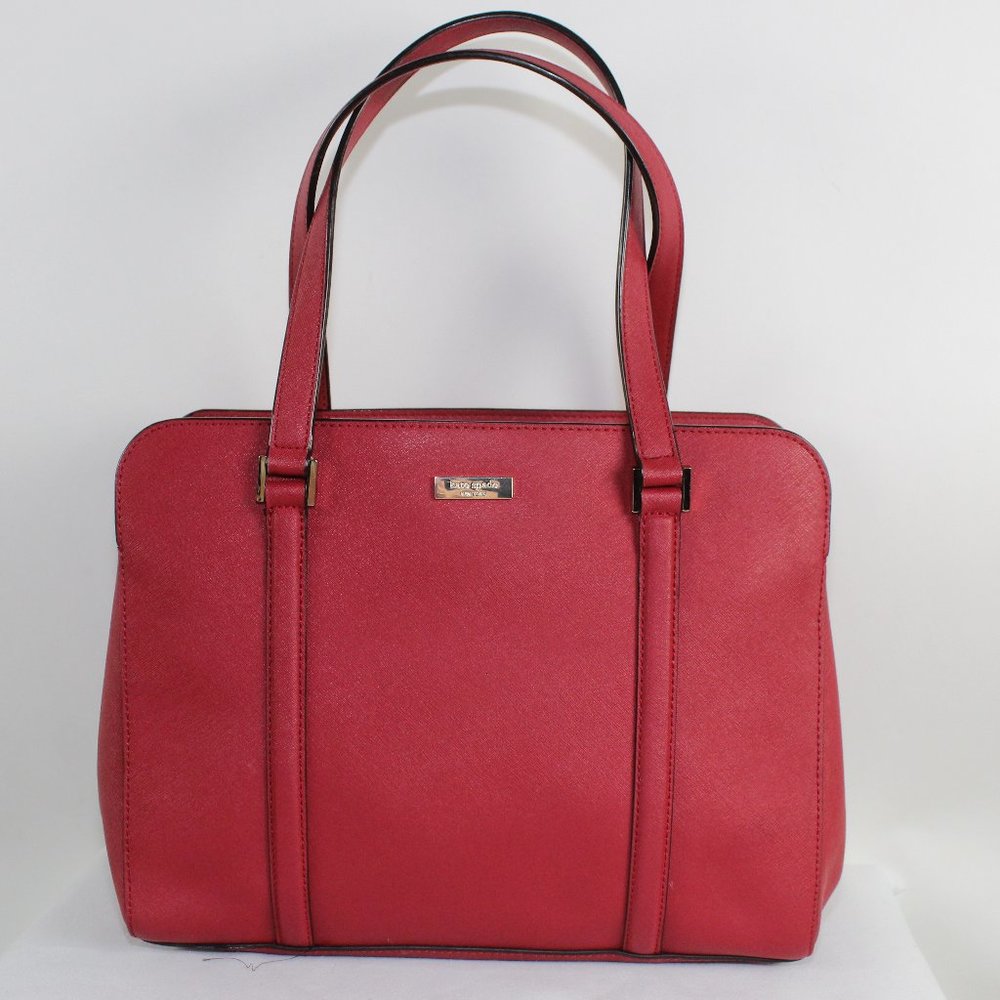 Kate Spade Newbury Lane Miles Wkru2011 Red Saffiano Leather Shoulder Bag